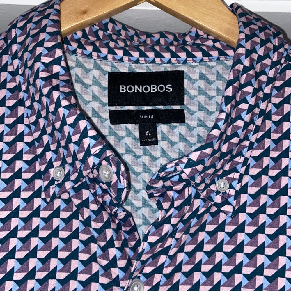 NEW Men’s Bonobos Short Sleeve Button Down - Picture 2 of 7